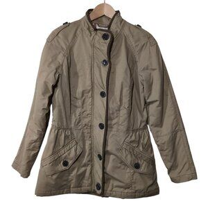 Jockey Utility Jacket Womens XS Military-Style Barn Pockets Plaid Lining